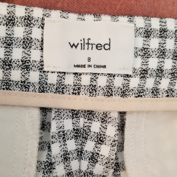 Wilfred Kick Flare Gingham Pants Size 8 - Picture 11 of 13